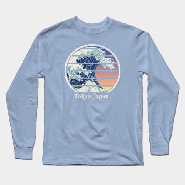 Tokyo, Japan Souvenir Long Sleeve T-Shirt by Pinkazoid